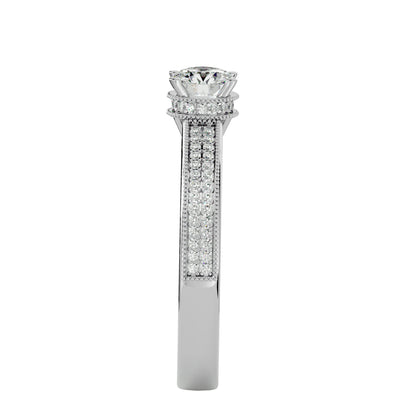 Noura solitaire diamond engagement ring