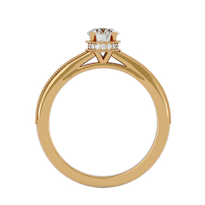 Noura solitaire diamond engagement ring