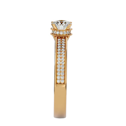 Noura solitaire diamond engagement ring