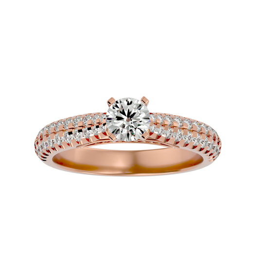 Ranya solitaire diamond engagement ring
