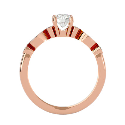Dima solitaire diamond engagement ring