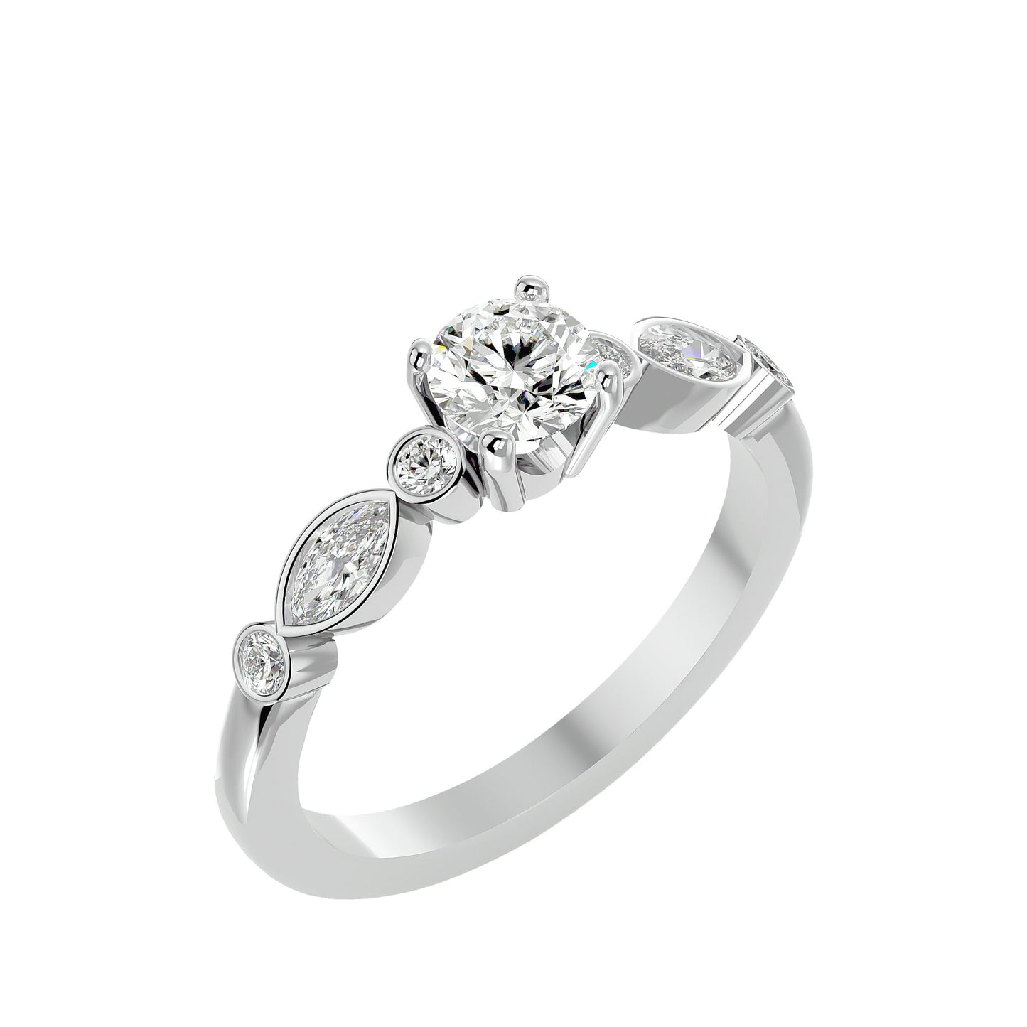 Dima solitaire diamond engagement ring