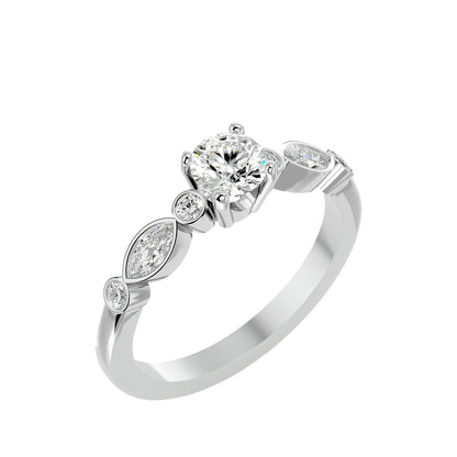 Dima solitaire diamond engagement ring