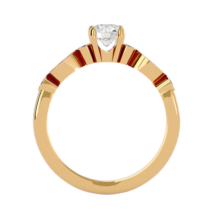 Dima solitaire diamond engagement ring