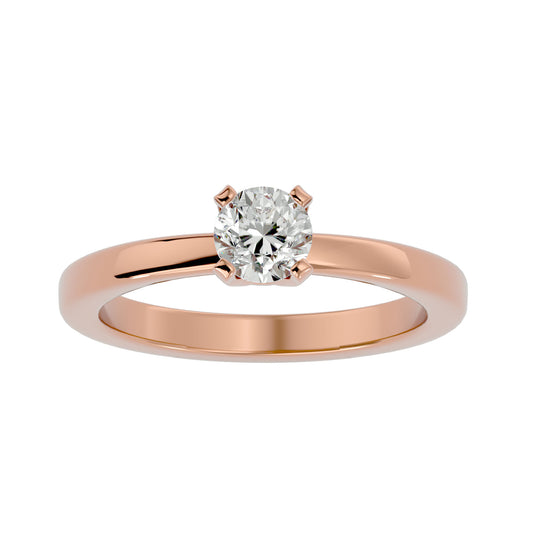 Lan solitaire diamond engagement ring