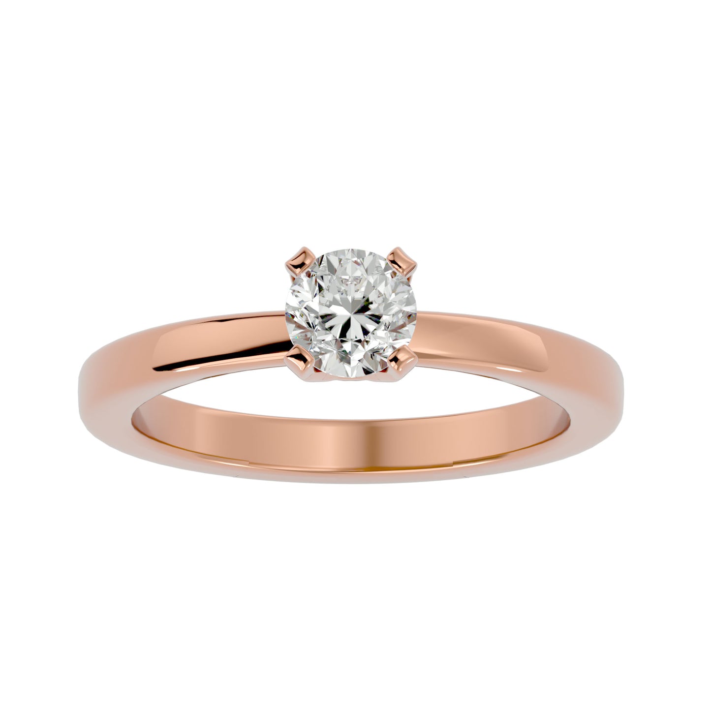 Lan solitaire diamond engagement ring