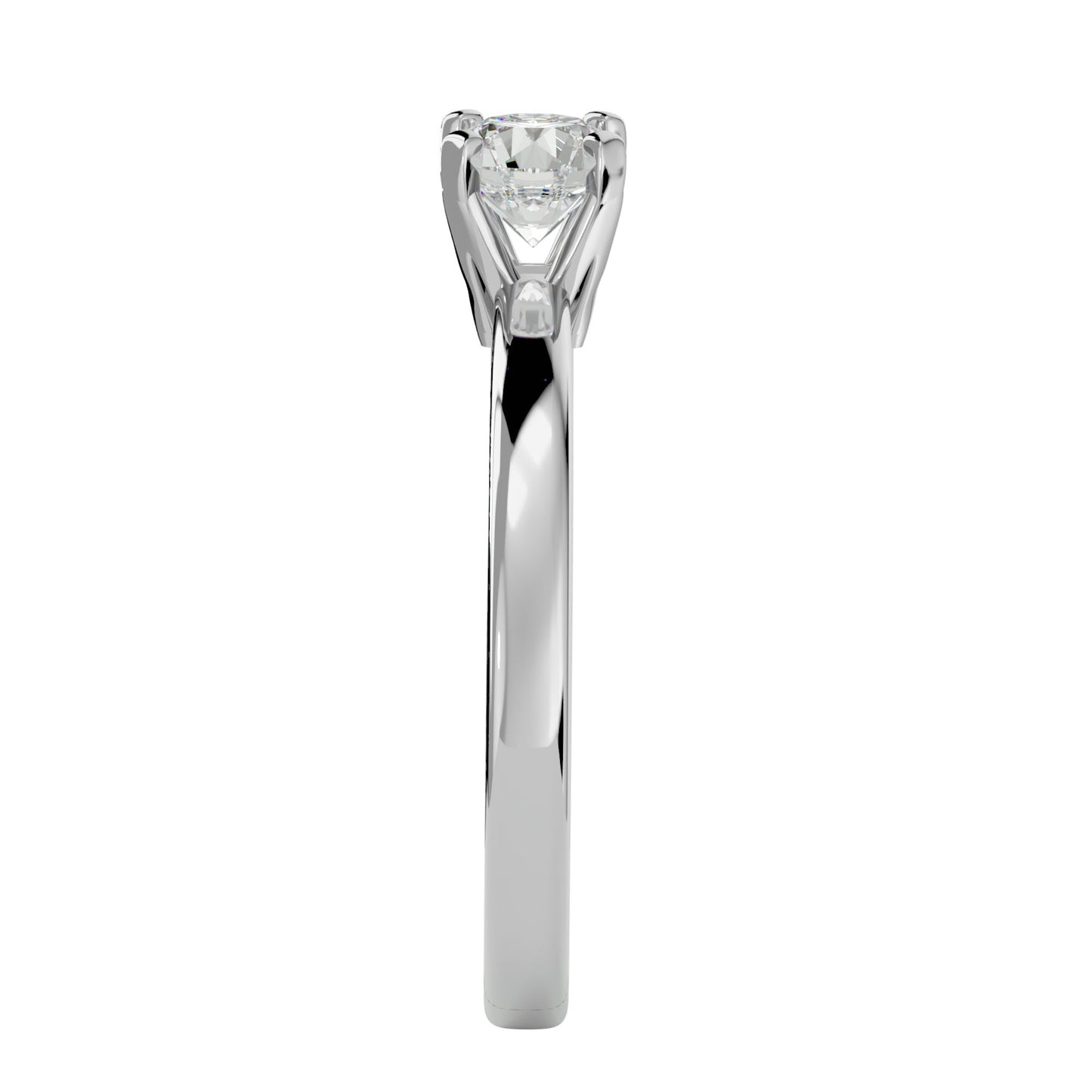Lan solitaire diamond engagement ring