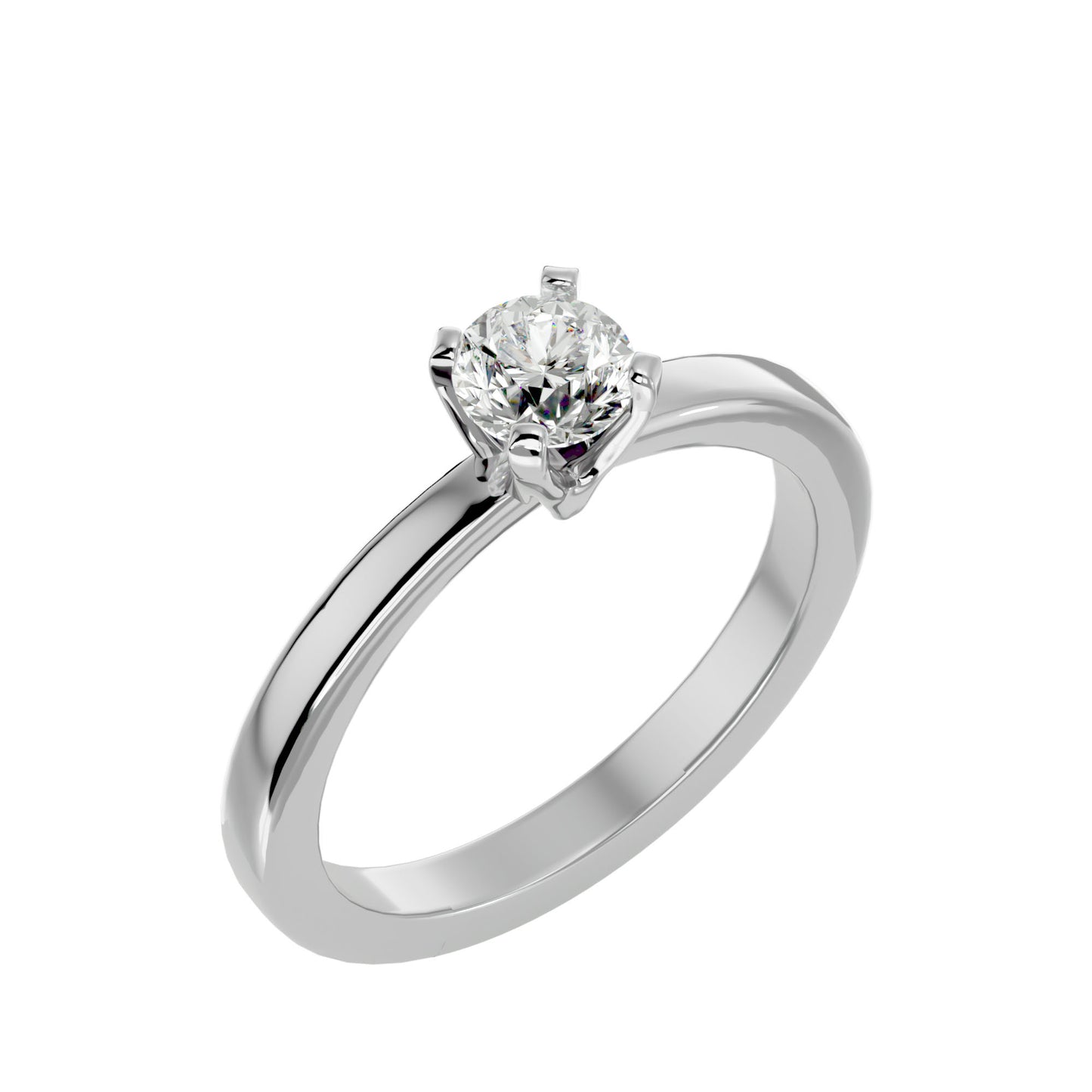 Lan solitaire diamond engagement ring