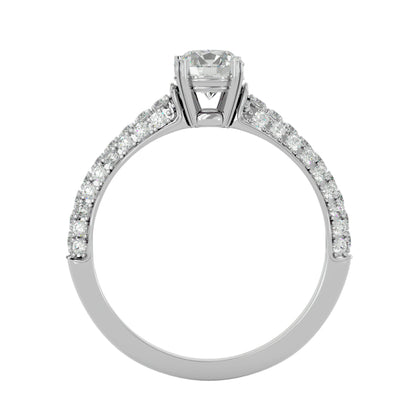 Olivia side diamond engagement ring