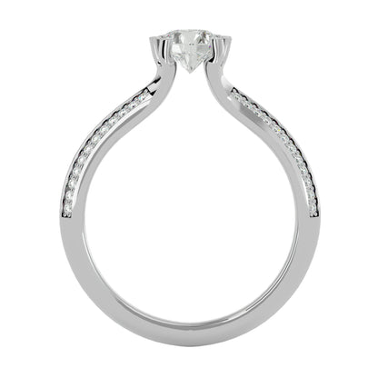 Zephyr eight prong diamond engagement ring