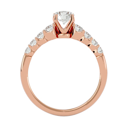 Mireille tappered shank diamond engagement ring
