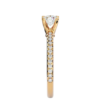 Ngozi side diamond engagement ring
