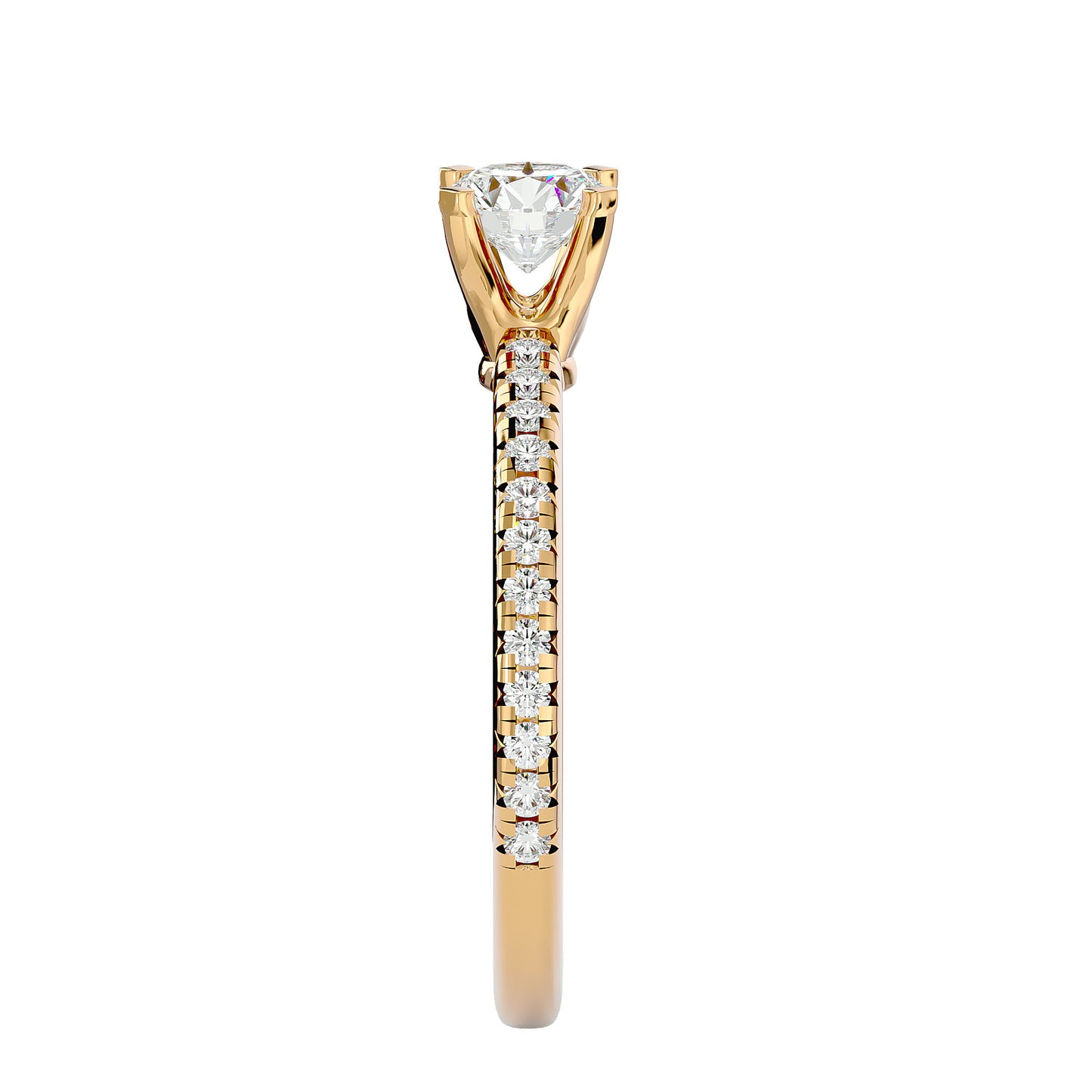 Ngozi side diamond engagement ring