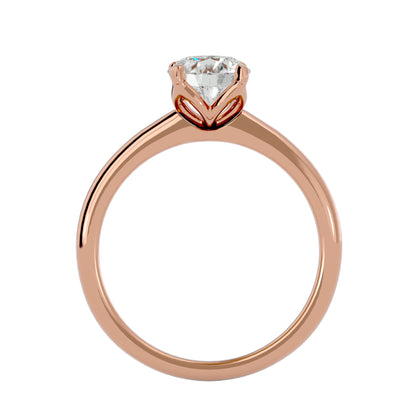 Asha center diamond engagement ring