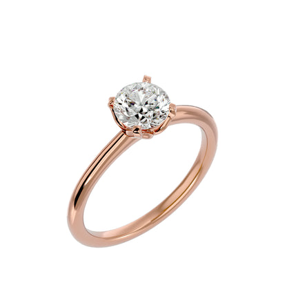 Asha center diamond engagement ring