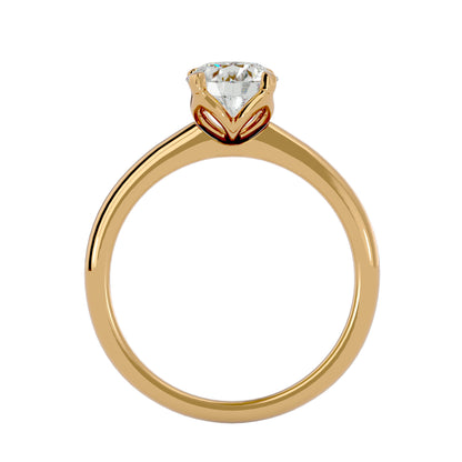 Asha center diamond engagement ring