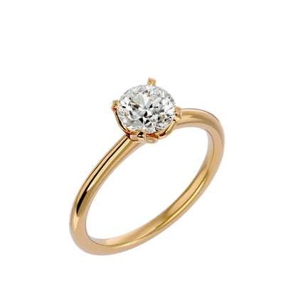 Asha center diamond engagement ring