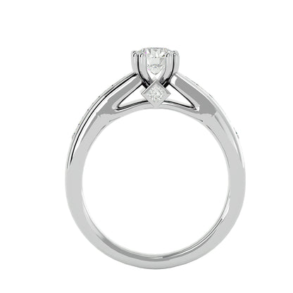 Nomvula channel setting diamond engagement ring