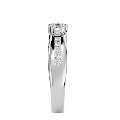Nomvula channel setting diamond engagement ring