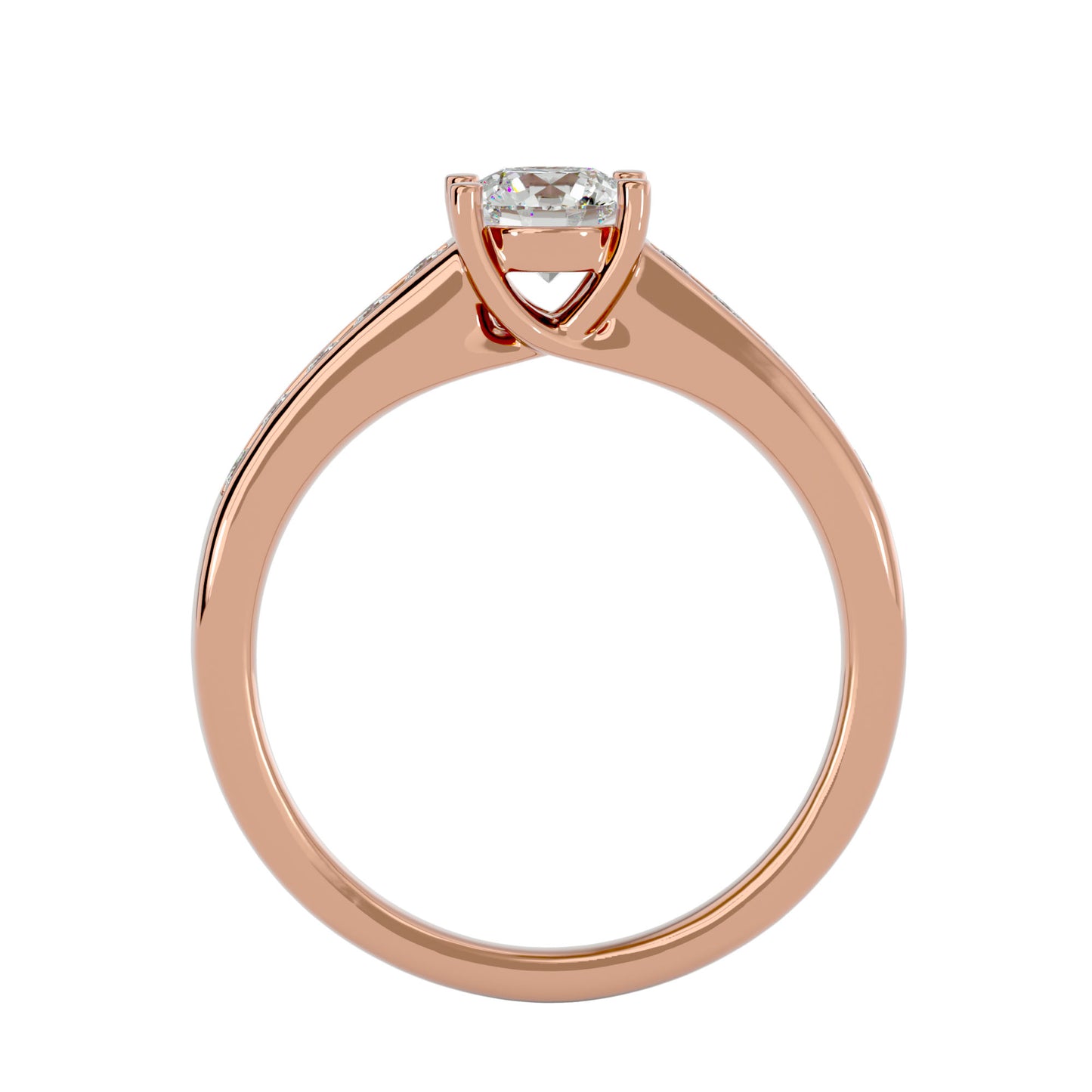 Naledi channel setting diamond engagement ring