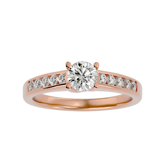 Naledi channel setting diamond engagement ring