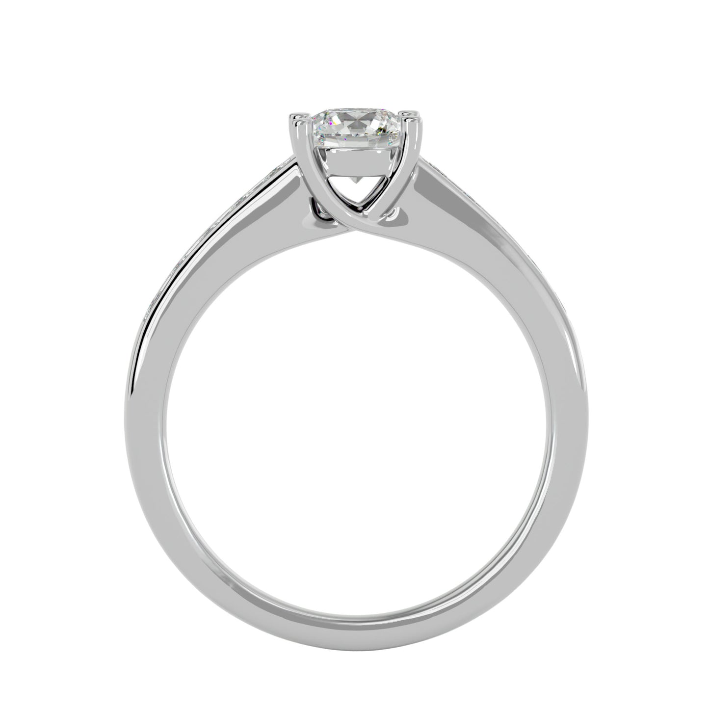 Naledi channel setting diamond engagement ring