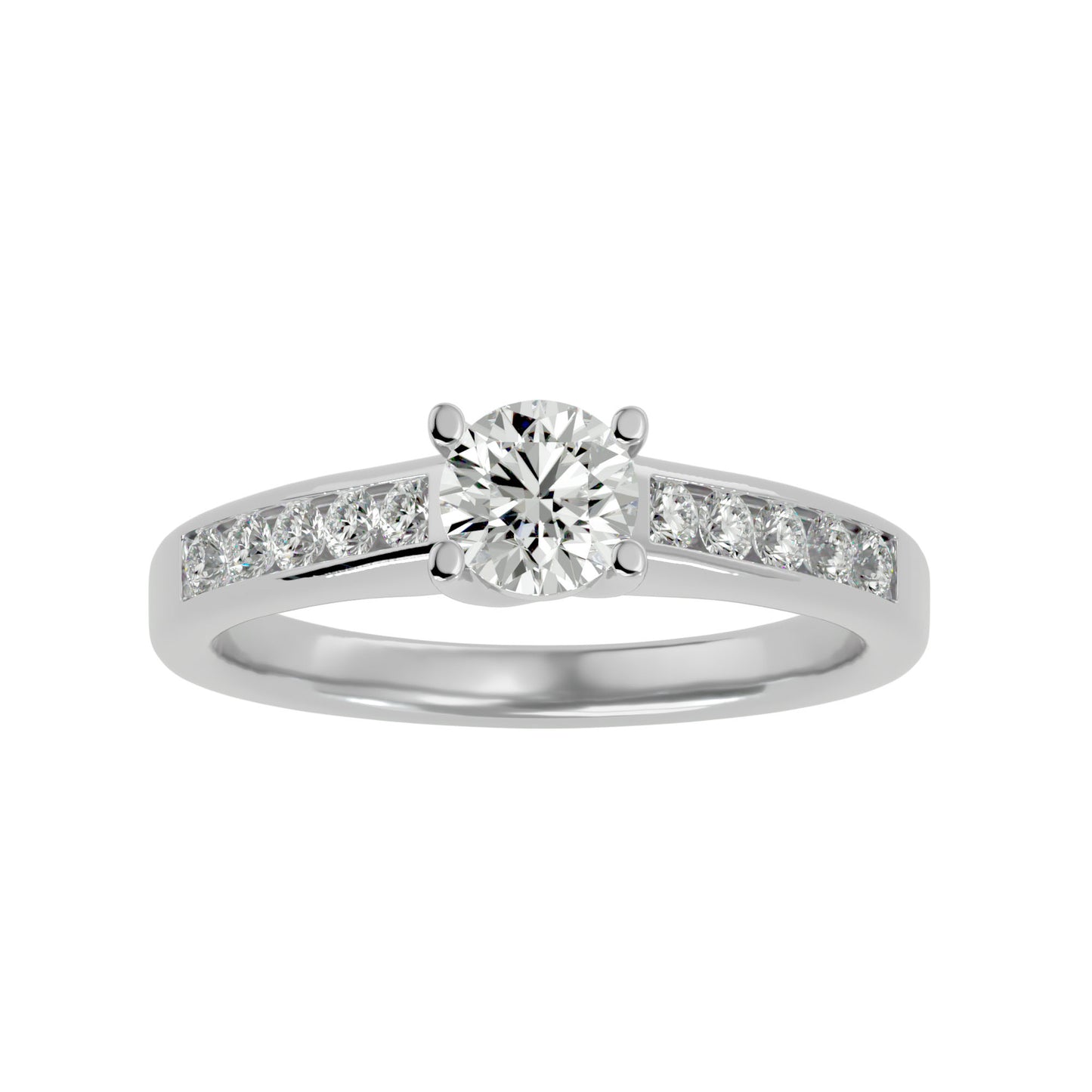 Naledi channel setting diamond engagement ring