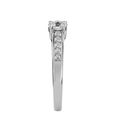Naledi channel setting diamond engagement ring