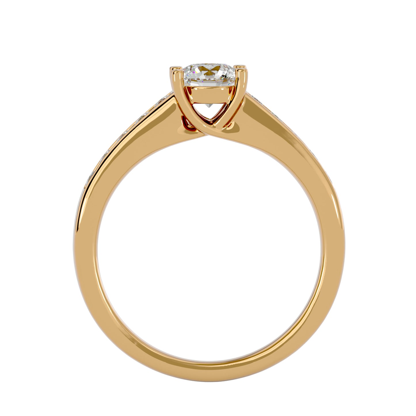 Naledi channel setting diamond engagement ring