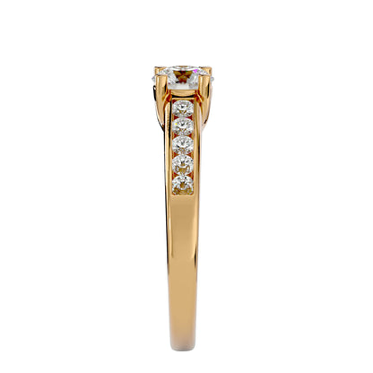 Naledi channel setting diamond engagement ring