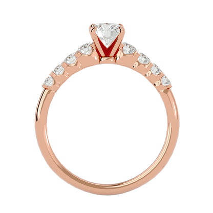 Indah side diamond engagement ring