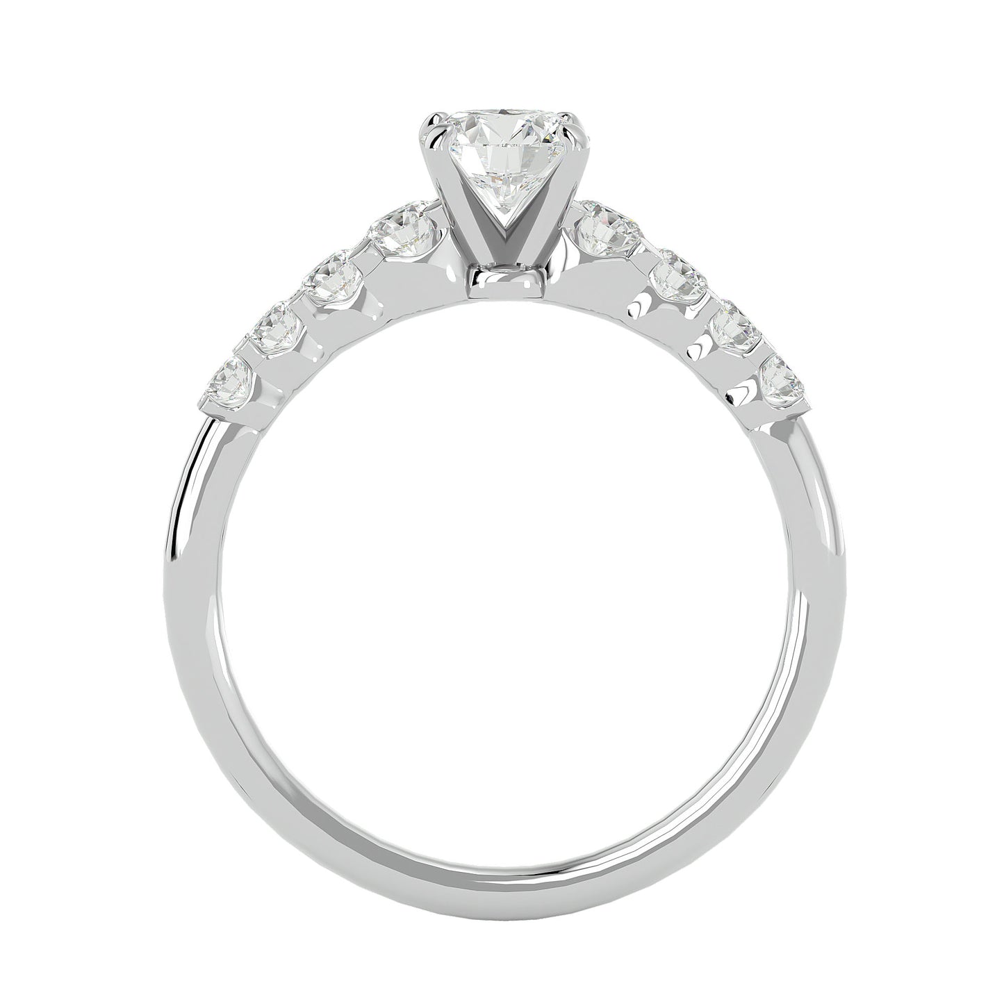 Indah side diamond engagement ring