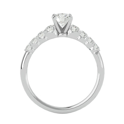 Indah side diamond engagement ring