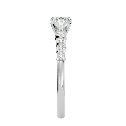 Indah side diamond engagement ring