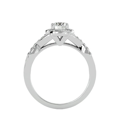 Raisa halo diamond engagement ring