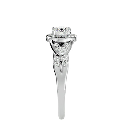 Raisa halo diamond engagement ring