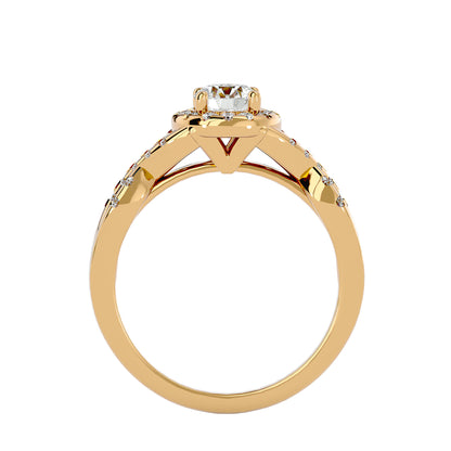 Raisa halo diamond engagement ring