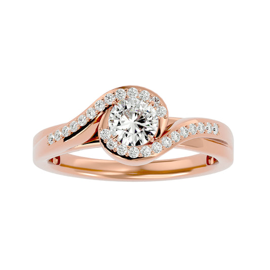 Maya bypass diamond engagement ring
