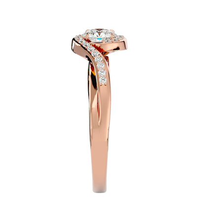 Maya bypass diamond engagement ring