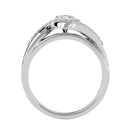 Maya bypass diamond engagement ring