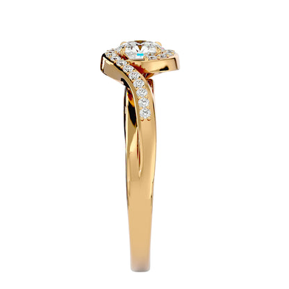 Maya bypass diamond engagement ring