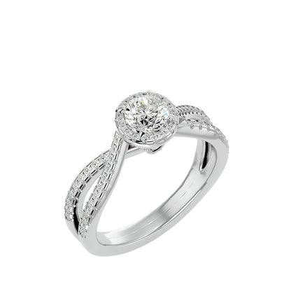 Sri split shank diamond engagement ring