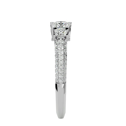 Kartika three stone diamond engagement ring