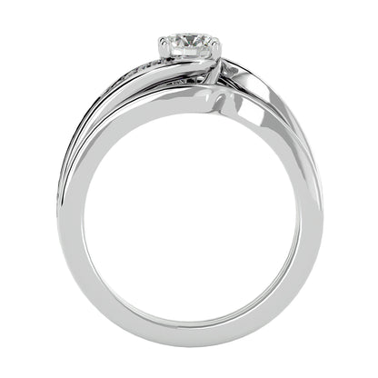 Fatimah bypass diamond engagement ring