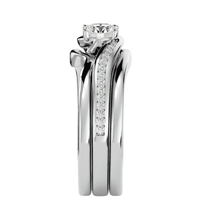 Fatimah bypass diamond engagement ring