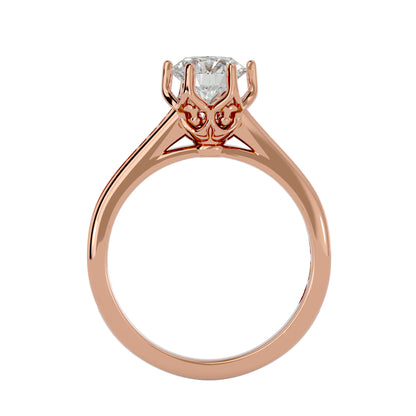 Kanya crown diamond engagement ring