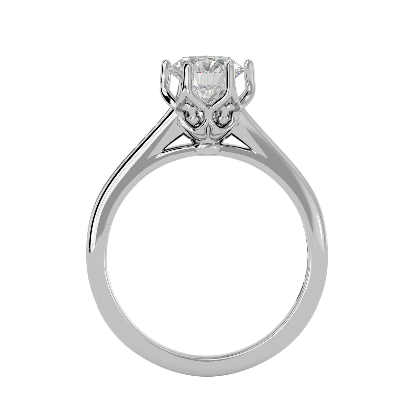 Kanya crown diamond engagement ring