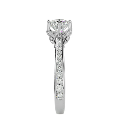 Kanya crown diamond engagement ring