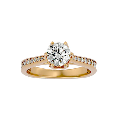 Kanya crown diamond engagement ring