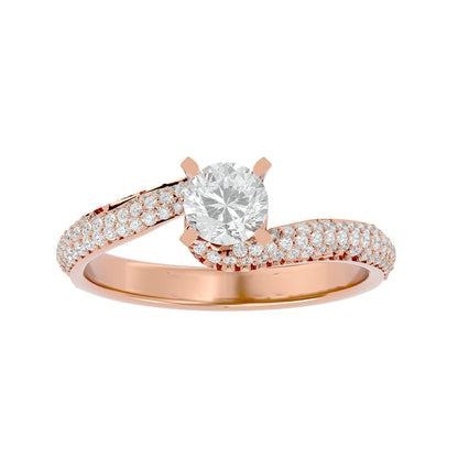 Mira bypass diamond engagement ring